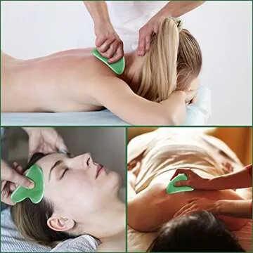 Natural Jade Gua Sha Facial Massage Tool for Radiant Skin