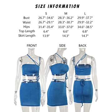 Chic Women's Crop Top and Mini Skirt Two Piece Set