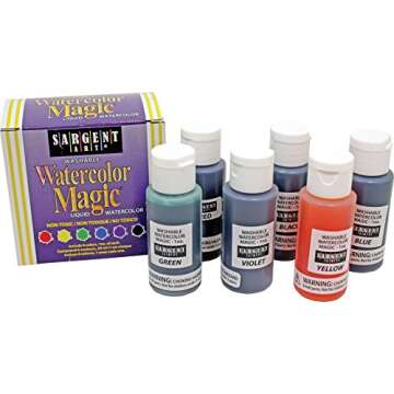 Sargent Art 22-6022 6-Count 1-Ounce Watercolor Magic Kit