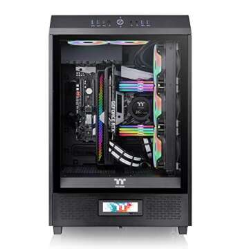 Thermaltake LCD Panel Kit for The Tower 500, 3.9" LCD Display, Supported by TT RGB Plus 2.0 Software, Presents Real time Information, Easy custimization, AC-062-OO1NAN-A1