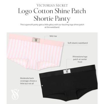 Victoria's Secret Shortie Panty with Rhinestone Logo Shine