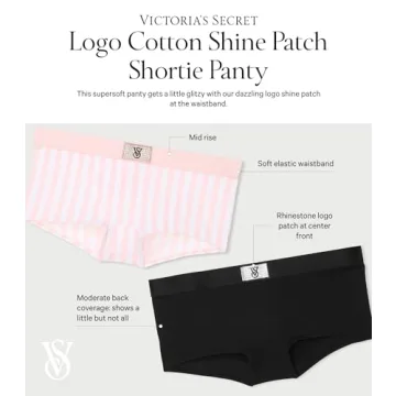 Victoria's Secret Shortie Panty with Rhinestone Logo Shine