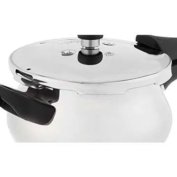 Prestige Deluxe Stainless Steel Mini Handi Pressure Cooker, 3.3-Liter