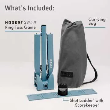 Craggy Games Ring Toss & Shot Ladder Game Portable