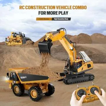 11-Channel Remote Control Excavator Toy for Kids