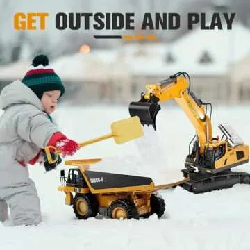 11-Channel Remote Control Excavator Toy for Kids