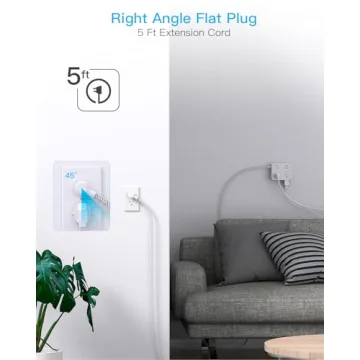 Surge Protector Power Strip with USB Charging Station