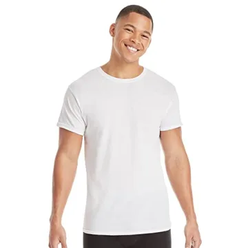 Hanes Men's Tagless Cotton Crew Undershirts 3-Pack