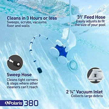 Polaris 380 Pressure Side Pool Cleaner for All Pools