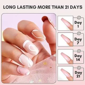Makartt Rubber Base Gel Polish: Natural Nude Fall Winter 8ML Soak Off UV LED Foundation Gel for Salon DIY Nail Art Designs Home(Sun-Kissed Sands)