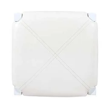 Stylish Linon White 3 Piece Faux Marble Tavern Set