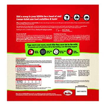 Stella & Chewy's Freeze-Dried Raw Cage-Free Duck Meal Mixer SuperBlends Grain-Free Dog Food Topper, ...