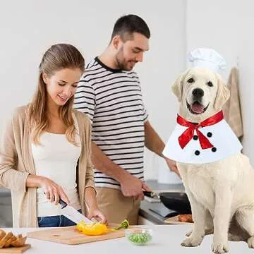 GOYOSWA Dog Halloween Chef Costume - Adorable Pet Outfit