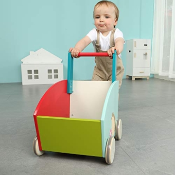 labebe 4 Wheels Baby Walker Toy for 1-3 Years - Sturdy & Fun