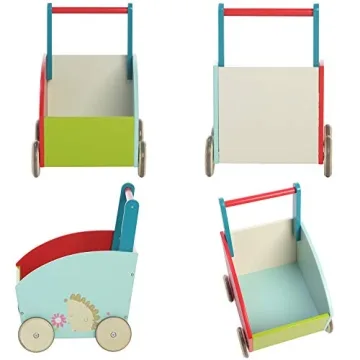 labebe 4 Wheels Baby Walker Toy for 1-3 Years - Sturdy & Fun