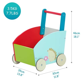 labebe 4 Wheels Baby Walker Toy for 1-3 Years - Sturdy & Fun