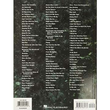 The Complete Beatles, Vol. 1 (A to I) - Piano/Vocal/Guitar Songbook