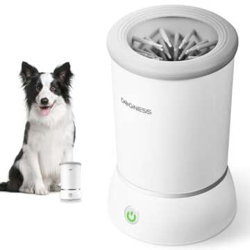 DOGNESS Automatic Dog Paw Cleaner - S - White