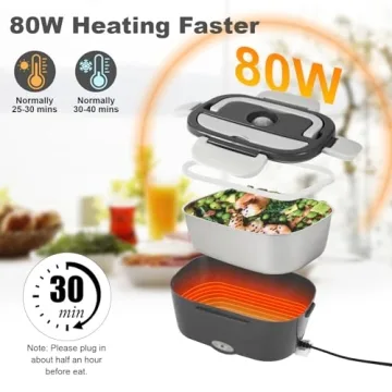 SOHIDA Portable Electric Lunch Box with Utensils