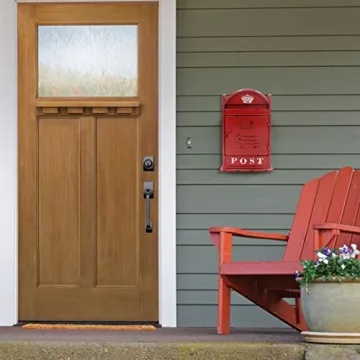 Funerom Vintage Wall Mounted Post Box for Stylish Decor
