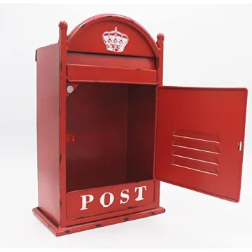 Funerom Vintage Wall Mounted Post Box for Stylish Decor
