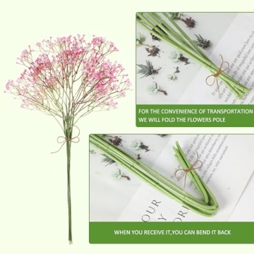 Garfunovo 6pcs Babys Breath Artificial Flowers for Home