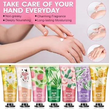 7 Pack Natural Hand Cream Set for Women - Perfect Gifts