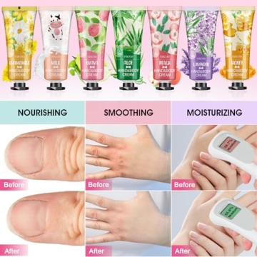 7 Pack Natural Hand Cream Set for Women - Perfect Gifts