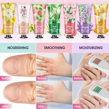 7 Pack Natural Hand Cream Set for Women - Perfect Gifts