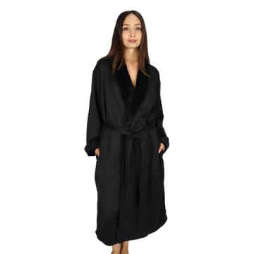 Mansfield Unisex Spa Microfiber Shimmer Lined Shawl Collar Robe