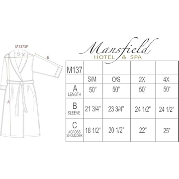 Mansfield Unisex Microfiber Spa Robe for Ultimate Comfort