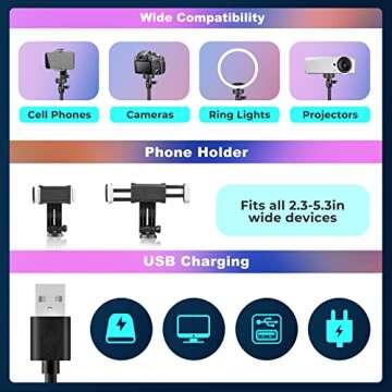 UBeesize 12" Ring Light & Tripod for Content Creation