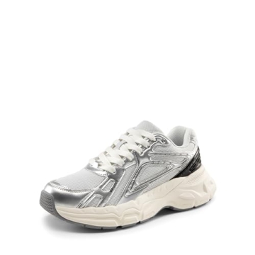 DREAM PAIRS Women's Platform Chunky Liv Fashion Sneakers Walking Lace-Up Comfortable Y2K-Style Sneak...