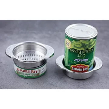 Effortless Stainless Steel Can Strainer for All Canned Goods