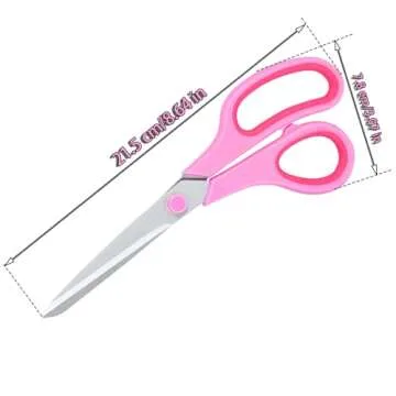 Stylish Pink Scissors for Crafting and Daily Use, 2 Pack