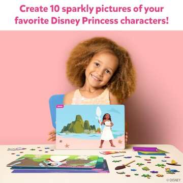 Skillmatics Art & Craft Activity - Foil Fun Disney Princess, No Mess Art for Kids, Craft Kits & Supp...