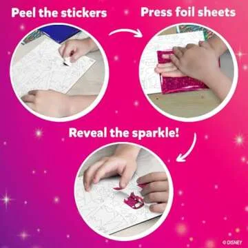 Skillmatics Art & Craft Activity - Foil Fun Disney Princess, No Mess Art for Kids, Craft Kits & Supplies, DIY Creative Activity, Valentine's Day Gifts for Girls & Boys Ages 4, 5, 6, 7, 8, 9