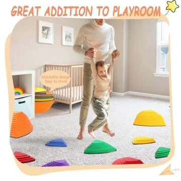 Durable Colorful Stepping Stones for Kids' Play