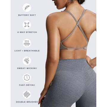 Stylish Aoxjox Sienna Low Impact Sports Bra for Women