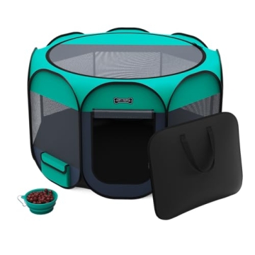Ruff 'N Ruffus Portable Pet Playpen for Indoor/Outdoor Use