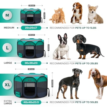 Ruff 'N Ruffus Portable Pet Playpen for Indoor/Outdoor Use