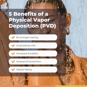 Stylish Gold Plated Waterproof Stacking Ring for Women