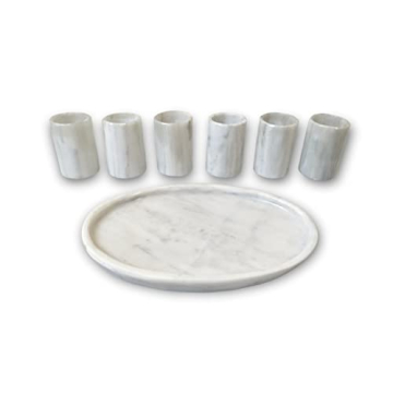 Elegant Marble Shot Glasses Set for Any Occasion