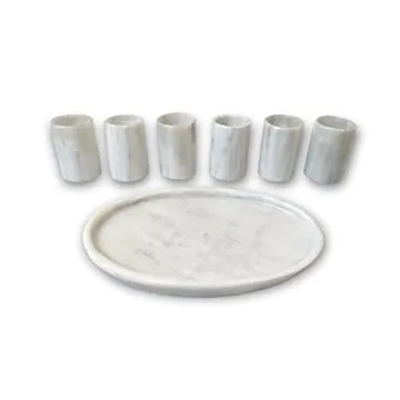 Elegant Marble Shot Glasses Set for Any Occasion