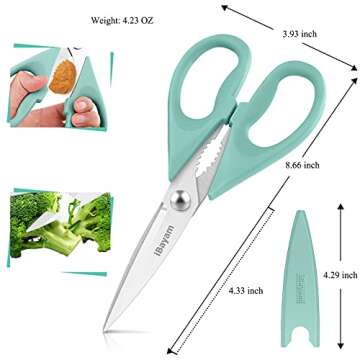 iBayam Kitchen Shears for All Cooking Needs 2-Pack