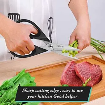 iBayam Kitchen Shears for All Cooking Needs 2-Pack