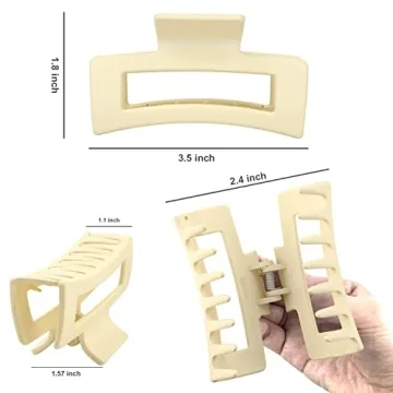 Stylish Rectangle Hair Claw Clips for Everyday Use