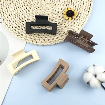 Stylish Rectangle Hair Claw Clips for Everyday Use
