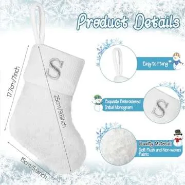 Personalized 7 Inch Monogram Christmas Stocking for Festivities