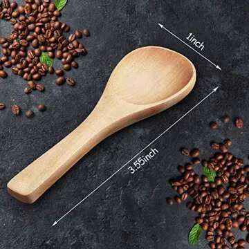 30 Small Wooden Spoons for Kitchen & Serving Convenience